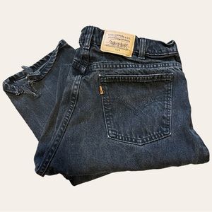 Vintage Orange Tab Levi’s 634 Dark Faded Wash Size 34x34